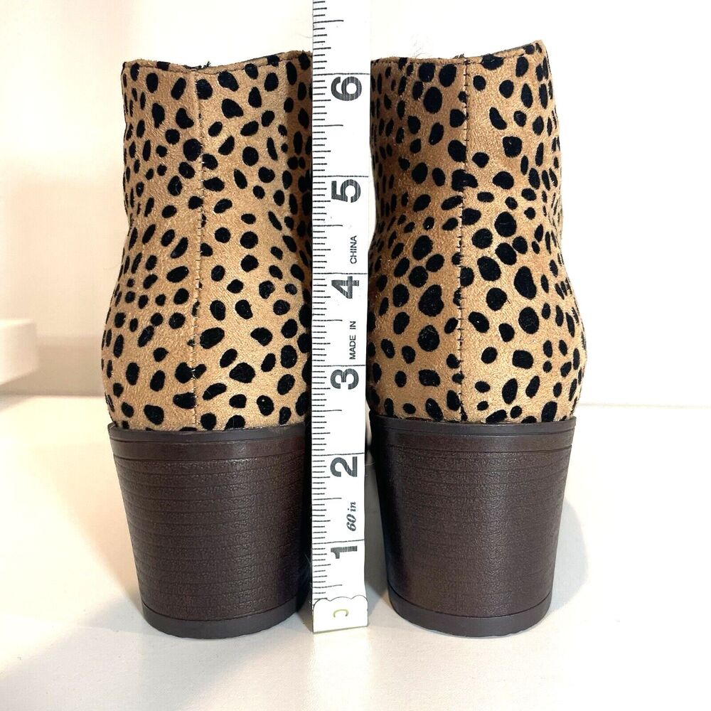 Pierre Dumas Bootie Animal Print Zipper Alicante Womens 9 Ankle Boots - Picture 10 of 11